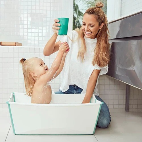 Baño Stokke flexibath - blanco verde - MVD Kids Tienda en línea